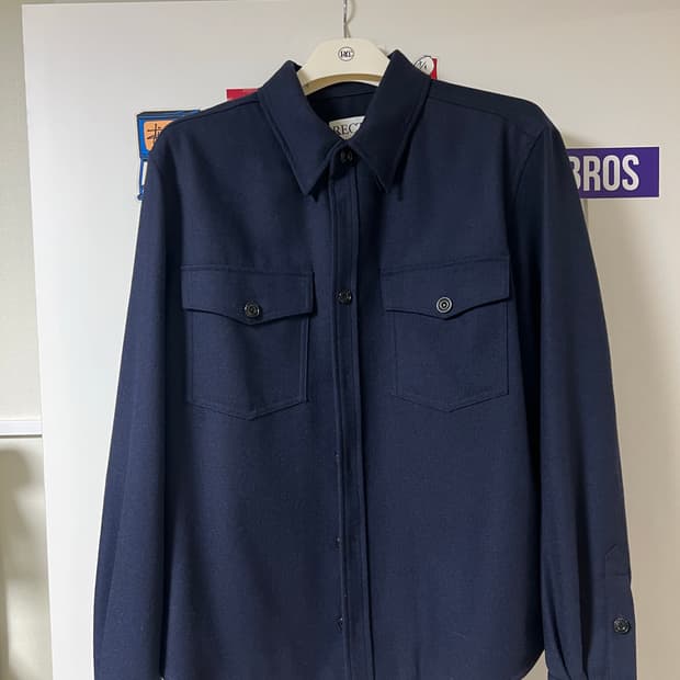 [M] 렉토 포켓 오피스 셔츠