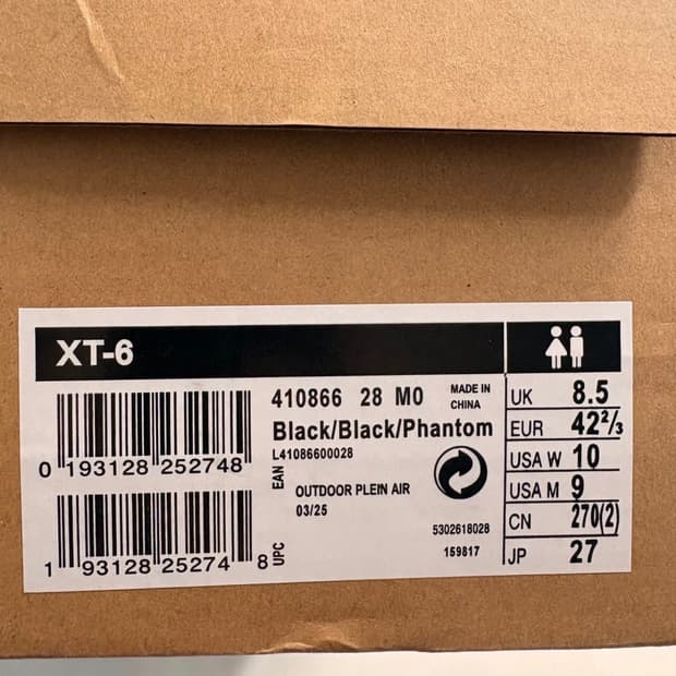 살로몬 xt-6 블랙