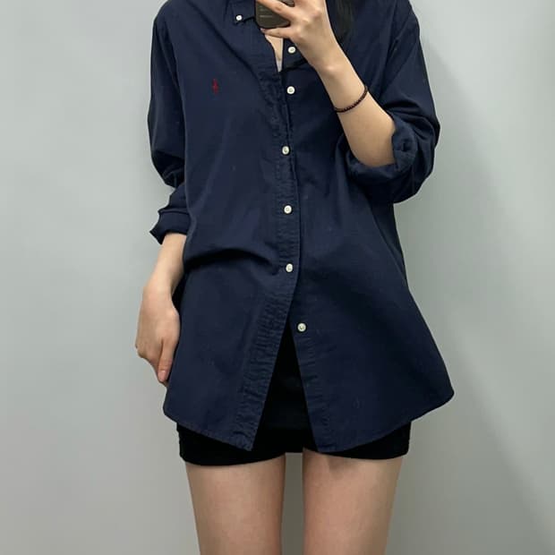 폴로 랄프로렌 신형 네이비 옥스포드 셔츠