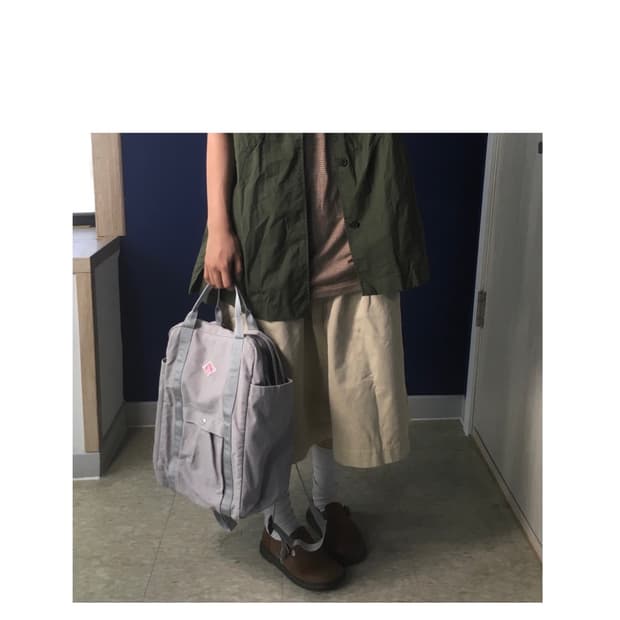 MHL Beige pintuck skirt