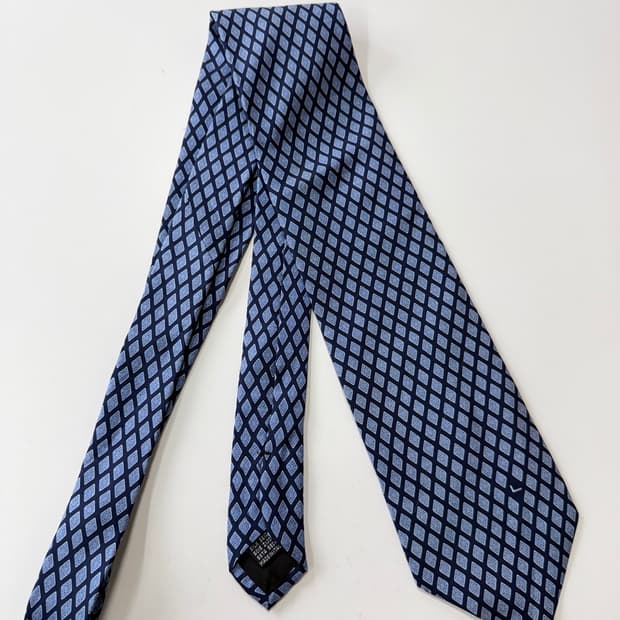 란셀(LANCEL) 패턴 실크 넥타이 9.3cm