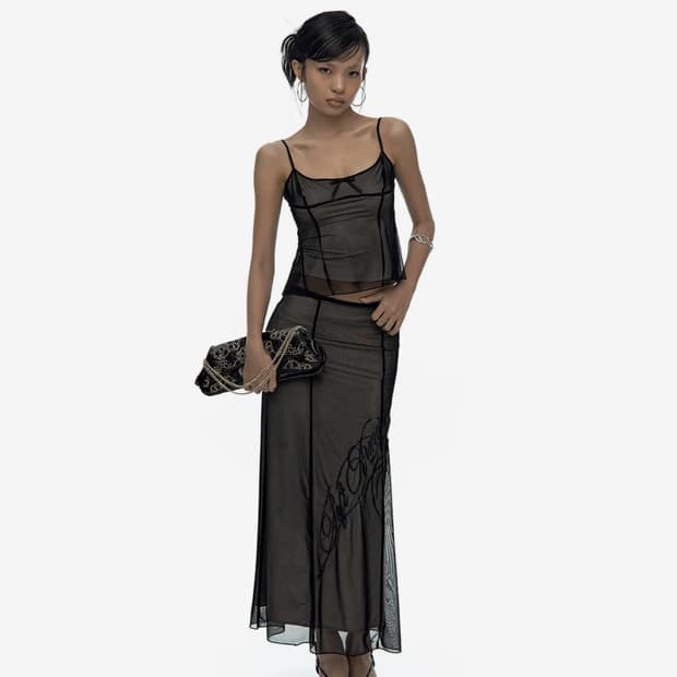 새상품) 카시코 상하이 롱 스커트 Shanghai Long Skirt S