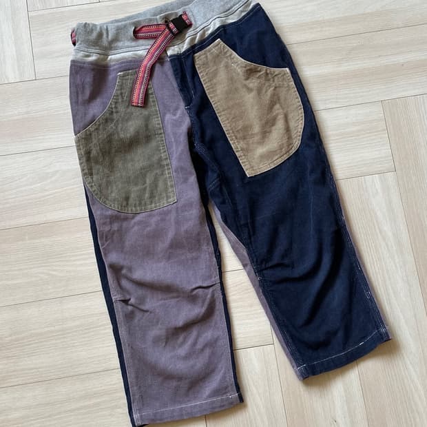 [GO SLOW CARAVAN] patch corduroy pants