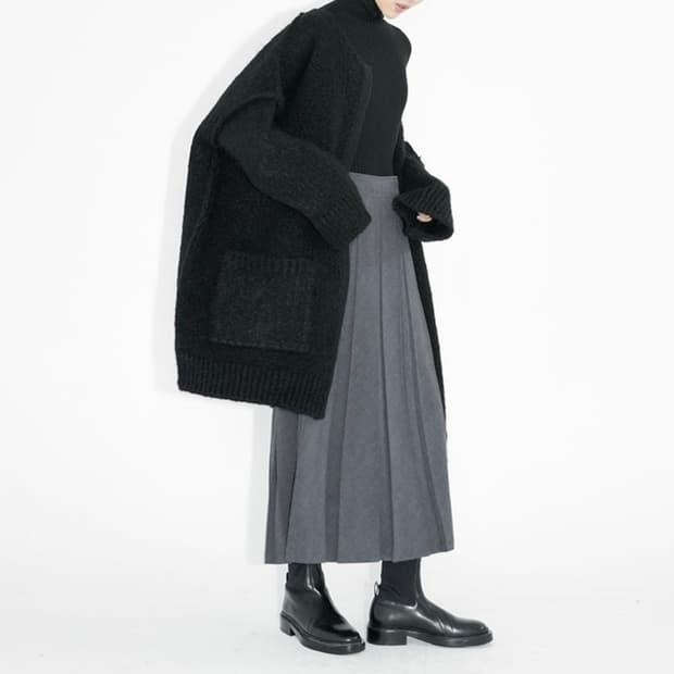 유노이아 eunoia 오버사이즈 니트 롱 가디건