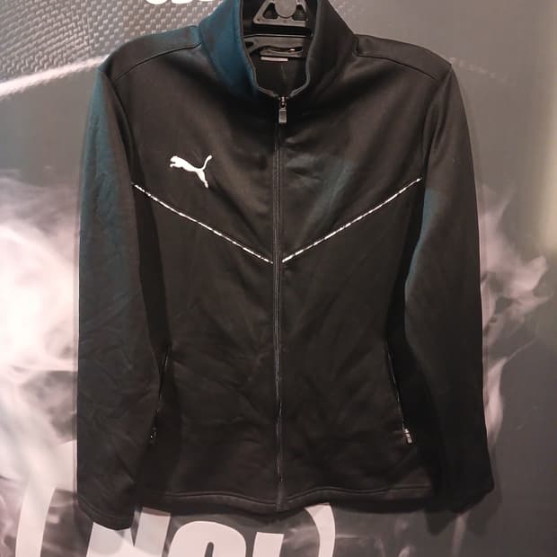 푸마 블랙 트레이닝 집업 자켓