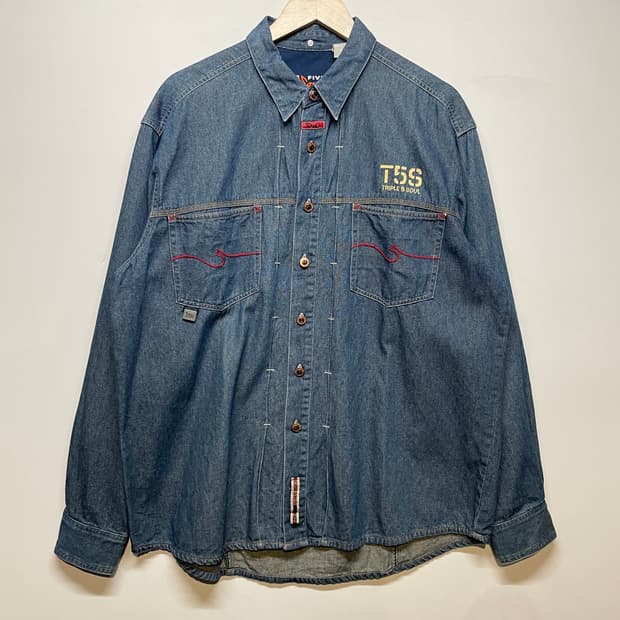 1990s 555SOUL USA 데님 셔츠