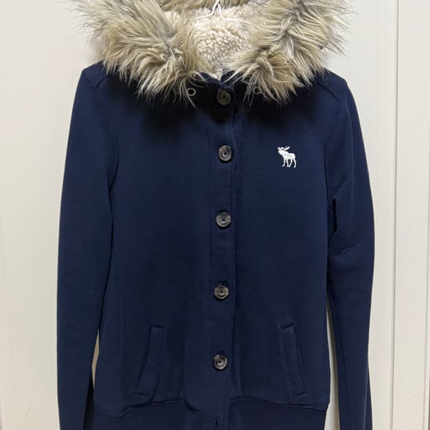 아베크롭비 울프죠 후드집업 네이비