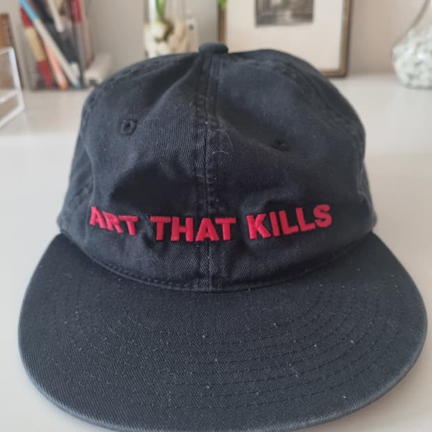 갤러리디파트먼트 ART THAT KILLS 블랙 워싱 볼캡