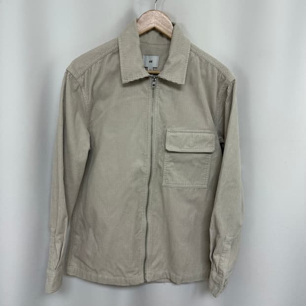 H&M 남자 골덴 집업 카라 자켓 S