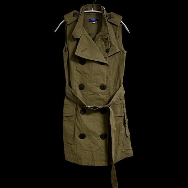 버버리 블루라벨 트렌치 베스트