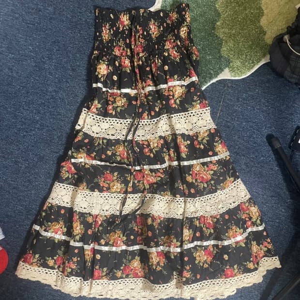 빈티지 꽃무늬 모리걸 원피스