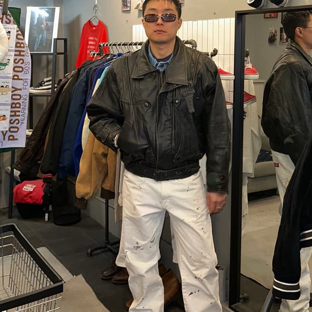 90’s Japanese shell leather utility JK