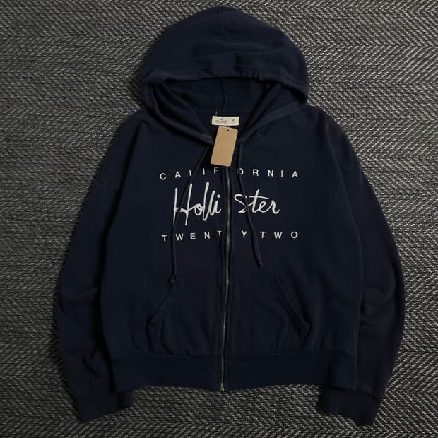 홀리스터 y2k 스펠아웃 후드집업o 4452