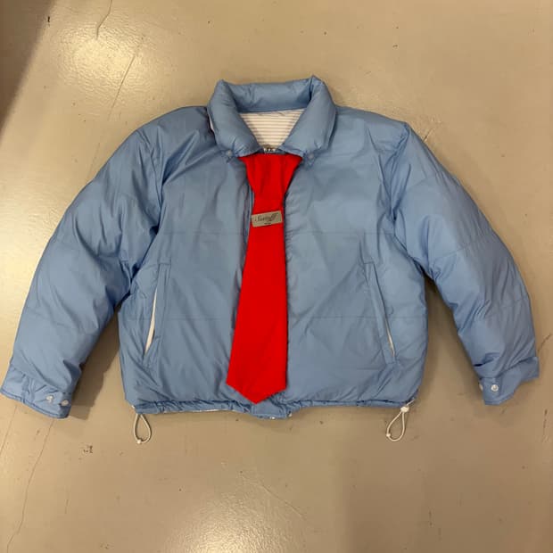 [S] SSSTUFFF 리버시블 셔츠 푸퍼 패딩