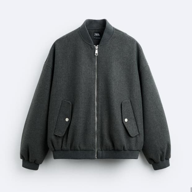 자라 울 봄버 항공자켓 M