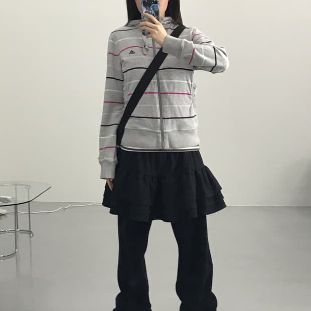 Adidas Striped Zip Up Hoodies