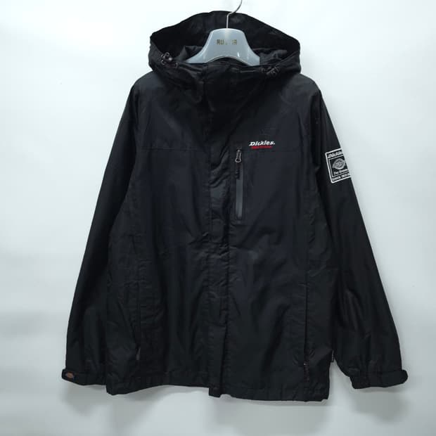 [디키즈] 블랙 후드 바람막이 점퍼 (95 사이즈)