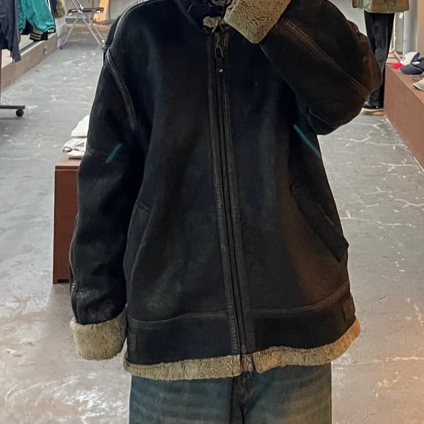 빈티지 양털 가죽 무스탕 자켓 H1562
