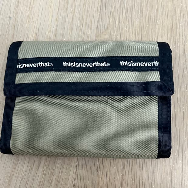 디스이즈네버댓 카드 지갑 카키 17fw