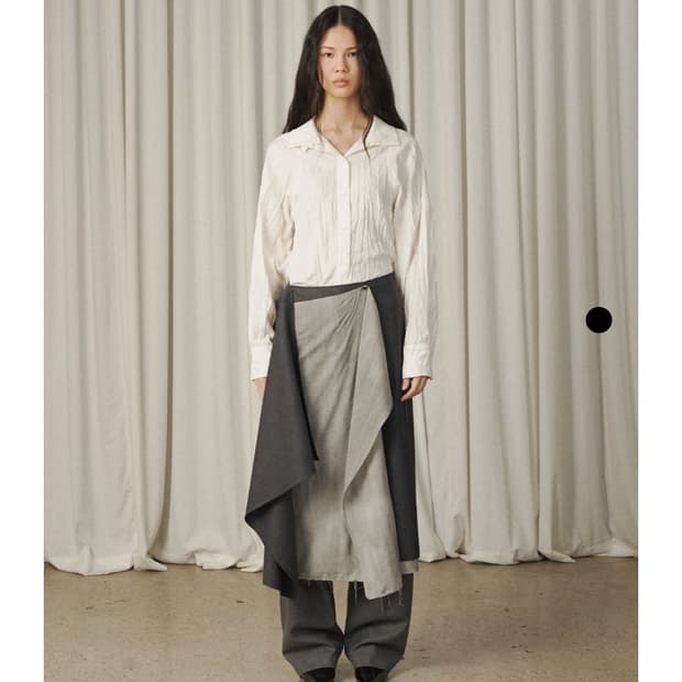 Verso 스커트 BICOLOR WRAP SKIRT