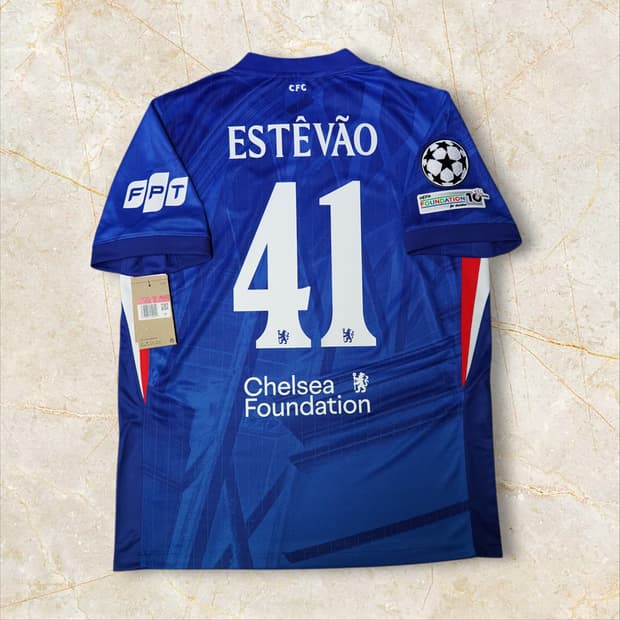 [해외 L] 25/26 첼시 에스테방 홈 챔스 유니폼