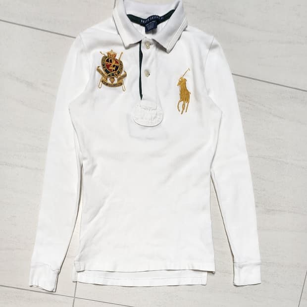 폴로 빅포니 화이트 pk xs