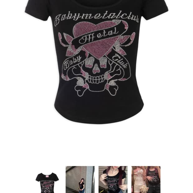 Babymetalclub skull T black