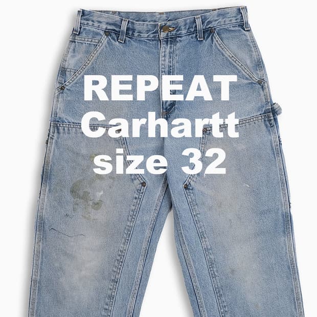 빈티지 칼하트 더블니 연청 B73 32 인치 CH0733402