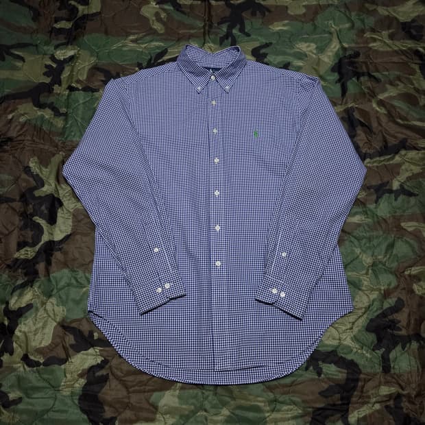 00s Vintage Polo Ralph Lauren 깅엄체크 셔츠