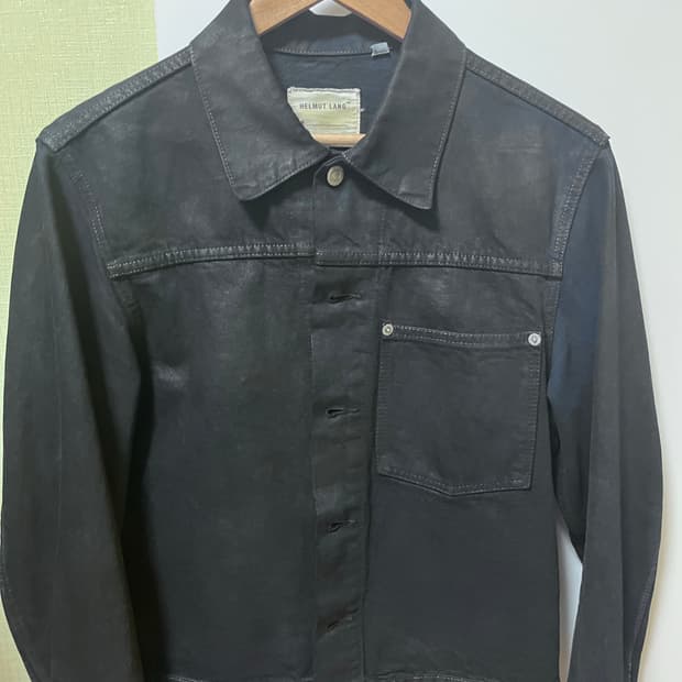 1998 helmut lang waxed classic denim