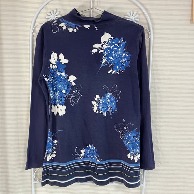 빈티지 오리엔탈 플라워 티셔츠 825 y2k 스트릿 모리 갸루 일본빈티지