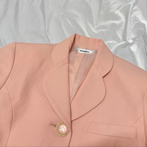 빈티지 ) 피치핑크 자켓