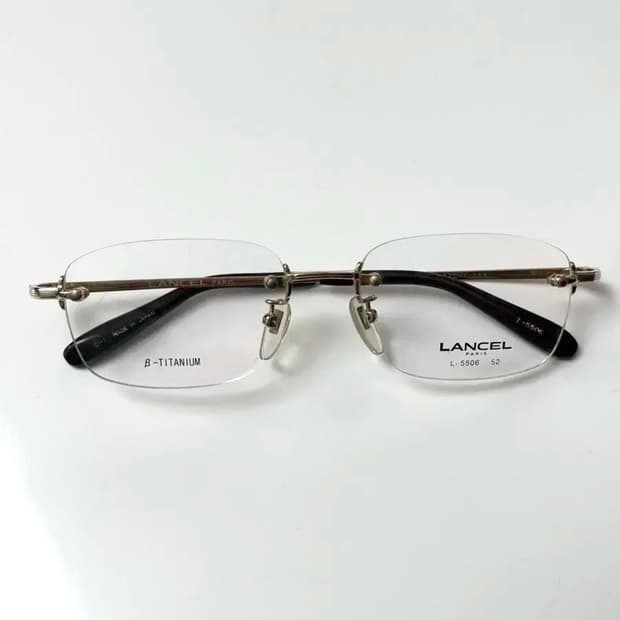 LANCEL 티타늄 무테안경 made in Japan