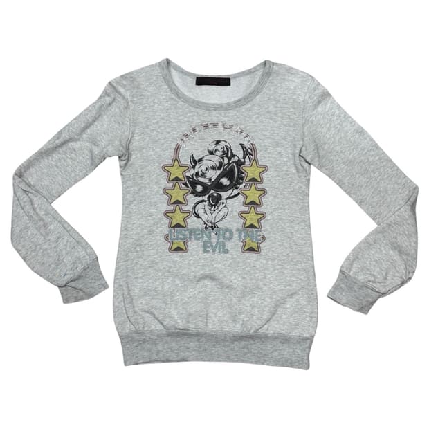 히스테릭 글래머 아카이브 listen to the evil 맨투맨 스웨터