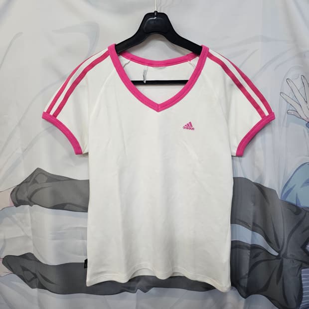 adidas 아디다스 핑크 딸기우유 브이넠