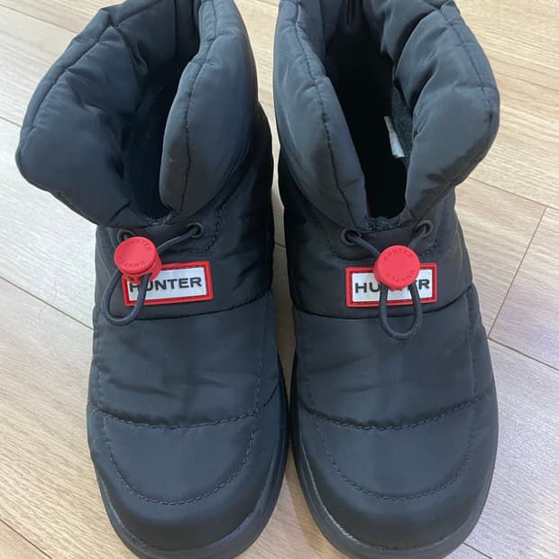 헌터키즈 인앤아웃 패딩부티 블랙 210