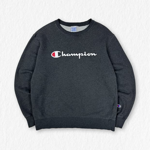 챔피언 로고 맨투맨 차콜