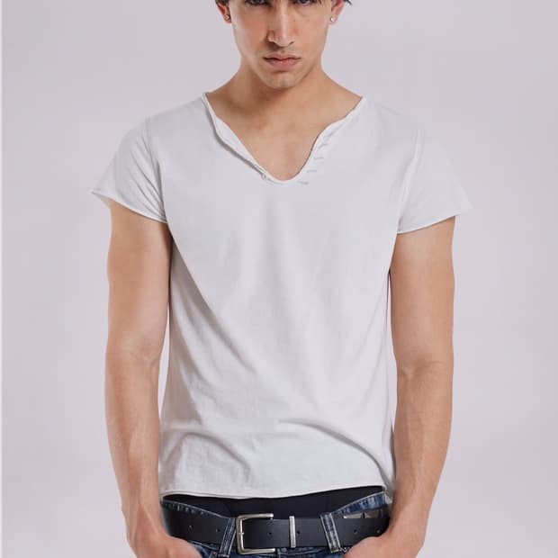 제이디드런던 kerri 헨리넥 티셔츠