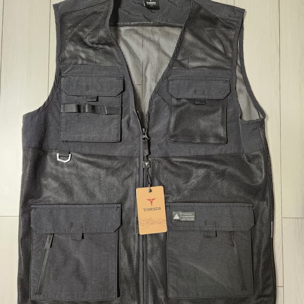 새상품)트렉스타 메쉬 등산 다용도 기능성 조끼 블랙 씨트가95

등산 낚