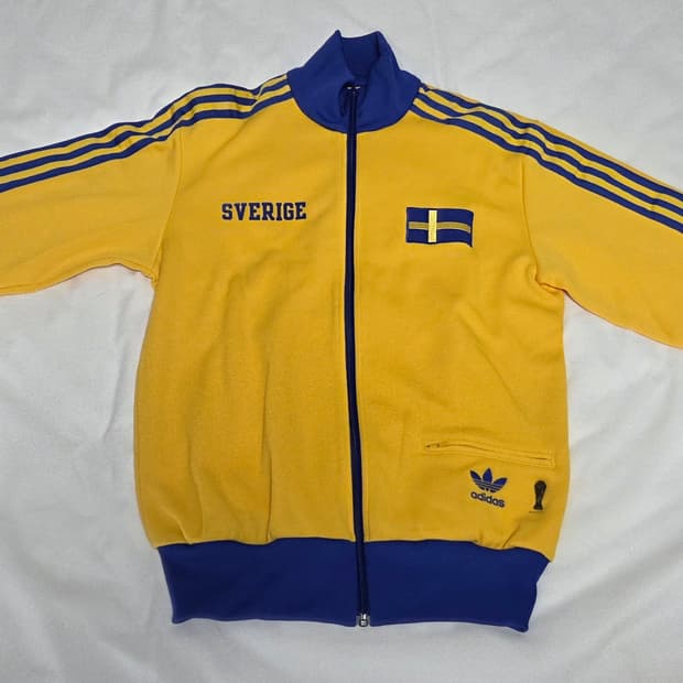 아디다스 스웨덴 트랙탑 져지 노랑/파랑