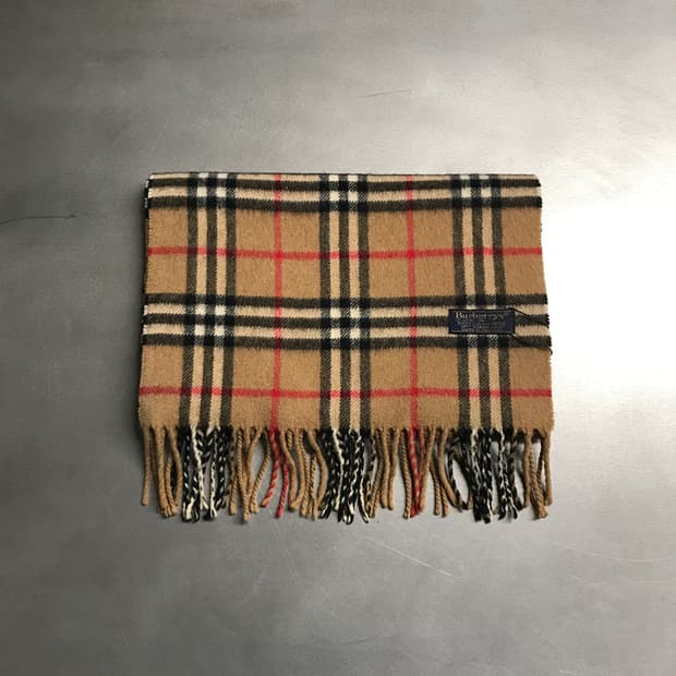 버버리 정품 캐시미어 머플러 베이지