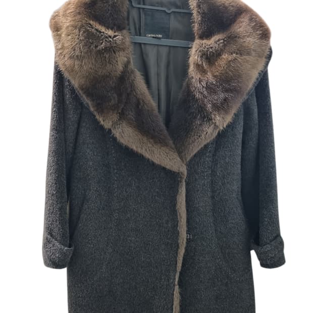 캐리스노트 수리알파카 모 코트 55