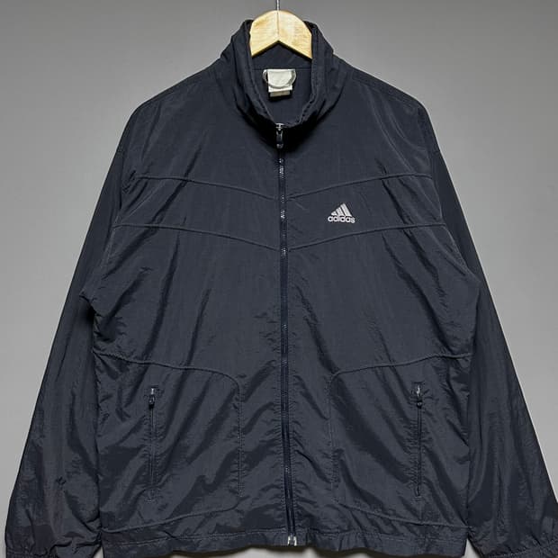 [XL]아디다스 챠콜 바람막이