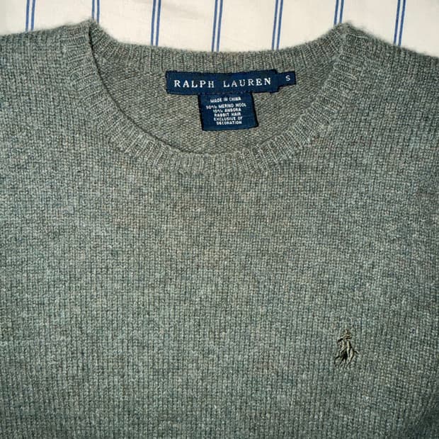 폴로 랄프로렌 니트 카키 S
