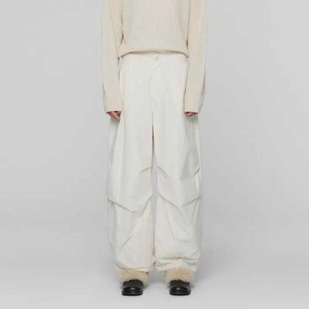 아모멘토 나일론 퍼티그 팬츠 에크루 [M]