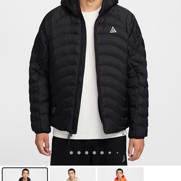 나이키 ACG 라바 플로우 패딩 블랙 (XL/L) 새상품