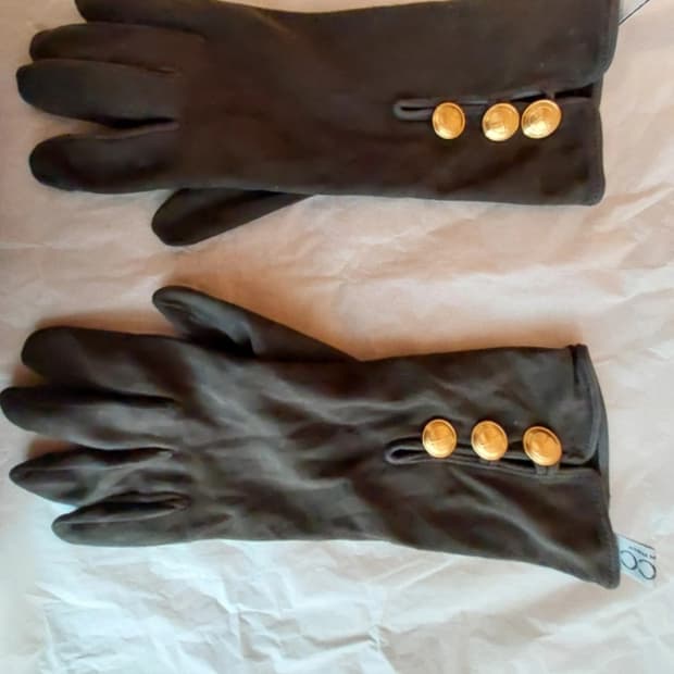 구찌 금징딴추 스웨이드 징갑