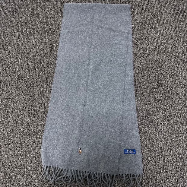 POLO 폴로 랄프로렌 머플러 울 목도리 그레이