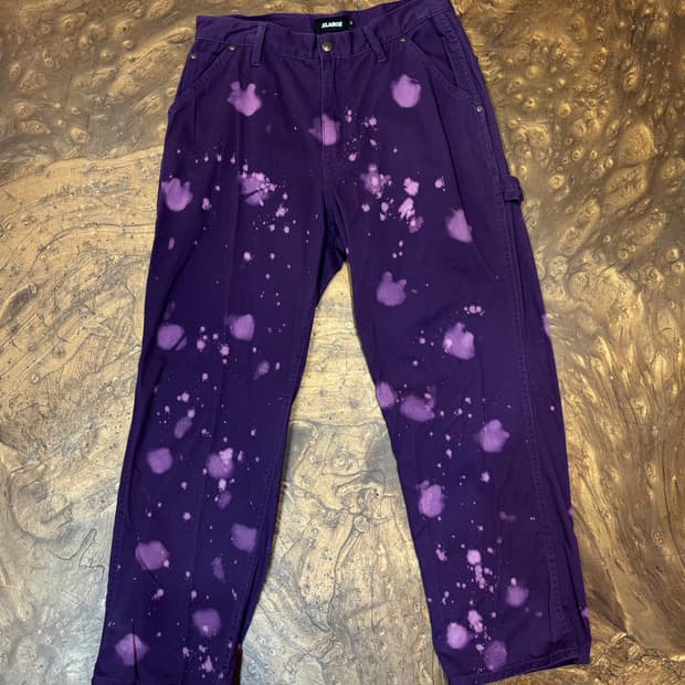 엑스라지 페인팅 코튼 팬츠