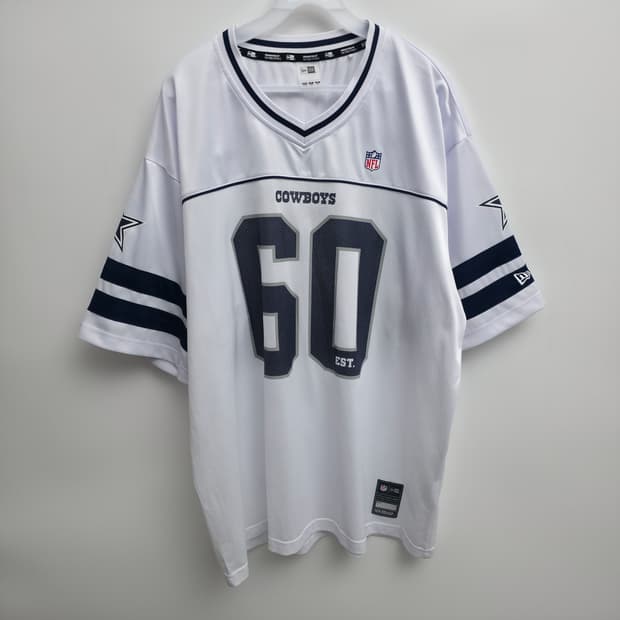 [XXL] 뉴에라 NFL 댈러스 카우보이스 폴리에스터 티셔츠 화이트